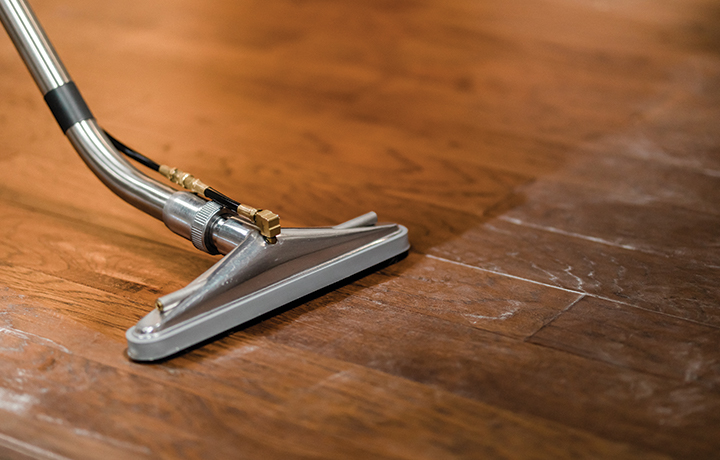 Cleaning hardwood floors and removing dust