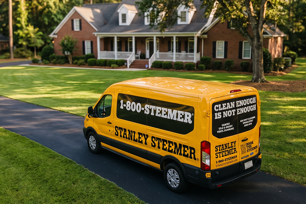 steemer van outside fayetteville nc home