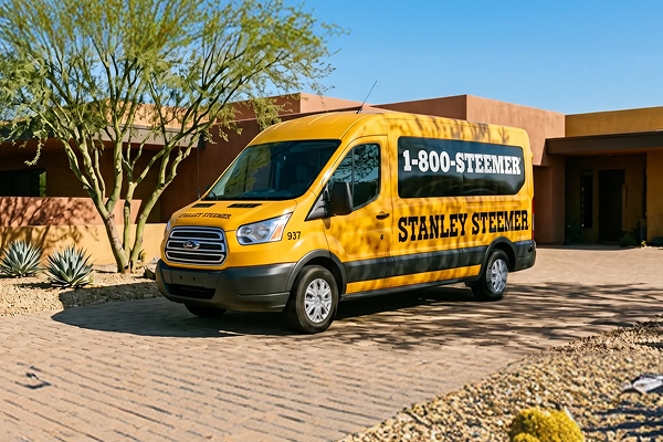 steemer van in driveway of phoenix az home