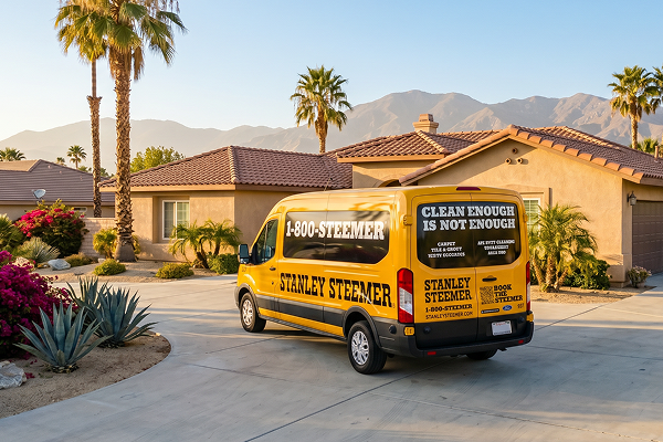 steemer van outside san bernadino ca home