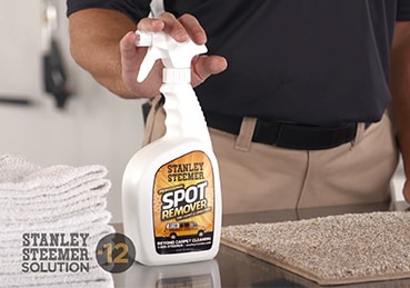 Bottle of Stanley Steemer spot remover.